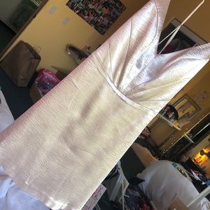 Kimchi Blue Ivory Satin Mini Dress